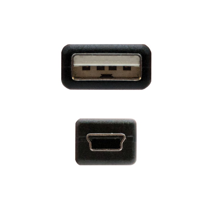 Nanocable Cable USB 2.0 Macho a Mini-USB B Macho 1m Negro